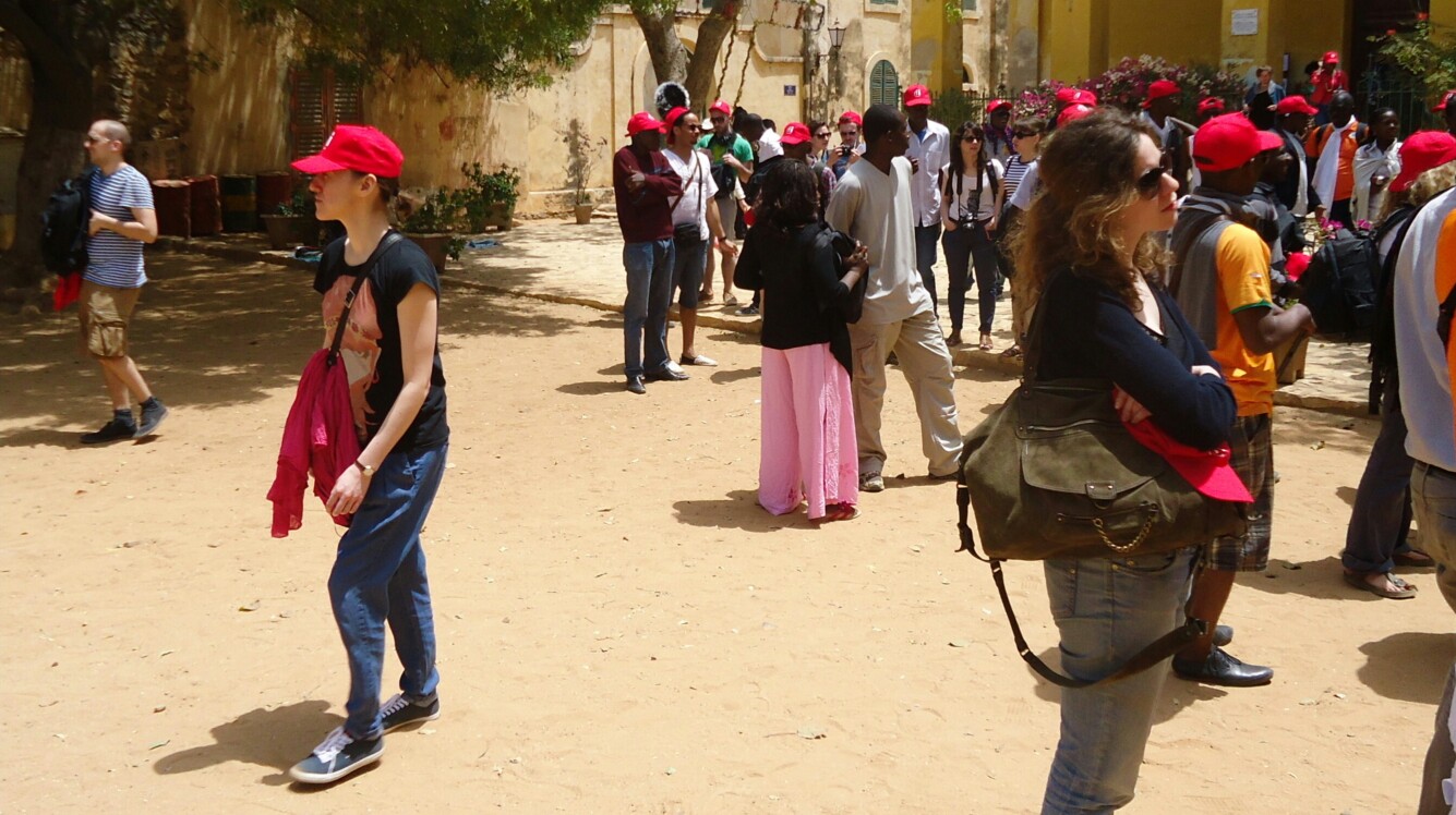 Les blogeurs un peu fatigu&eacute;s apr&egrave;s une demi journ&eacute;e de visite.