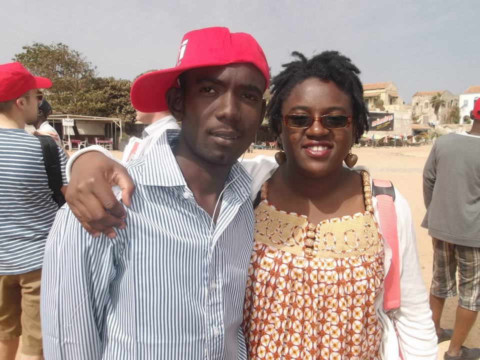 Avec la blogeuse camerounaise Nathalie.